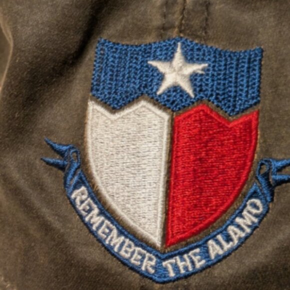 Remember The Alamo Org Green Embroidered Front Patch Printed Side - NWT - Picture 2 of 7